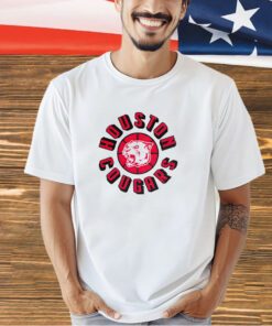 Houston Cougars logo basketball T-shirt