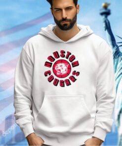 Houston Cougars logo basketball T-shirt
