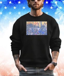 Jason Kelsey celebrating his brothers touchdowns shirtless shirt