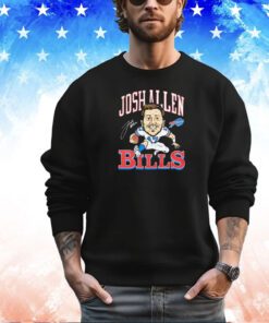 Josh Allen Buffalo Bills caricature signature shirt
