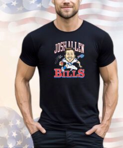 Josh Allen Buffalo Bills caricature signature shirt
