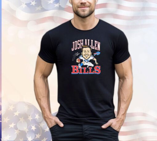 Josh Allen Buffalo Bills caricature signature shirt