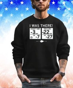 Kansas City Chiefs I was there kickoff temp feels like shirt