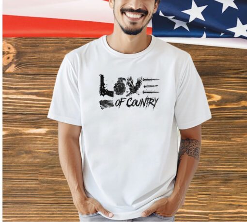 Love of country USA flag T-shirt