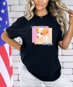 Men’s dog I am useless and gay T-shirt