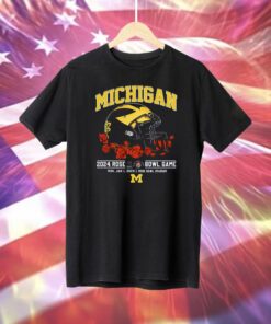 Michigan 2024 Rose Bowl Game Mon Jan 1 2024 Rose Bowl Stadium T-Shirt