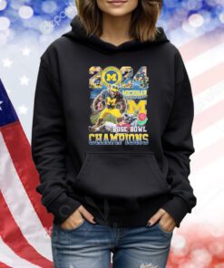 Michigan Beat Alabama 2024 Rose Bowl Champions TShirts