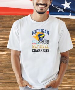Michigan Big Ten Rose Bowl National Champions Barstool T-Shirt