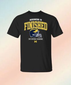 Michigan Business Is Finished 1 8 24 34 -13 Womens Shirt