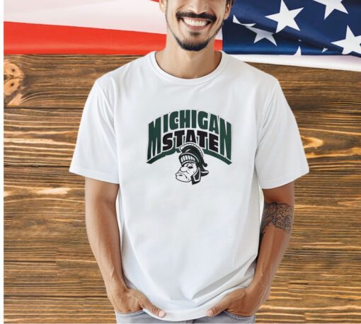 Michigan State Spartans retro logo T-shirt