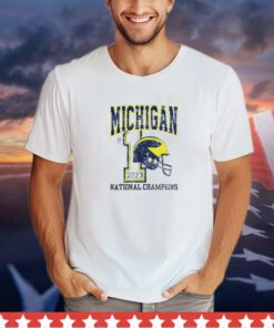 Michigan Wolverines 2023 National Champions No 1 Helmet shirt