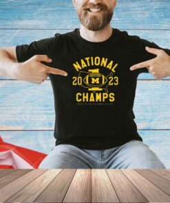 Michigan Wolverines 2023 National Champs hail to the victors valiant T-shirt