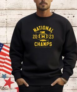 Michigan Wolverines 2023 National Champs hail to the victors valiant T-shirt
