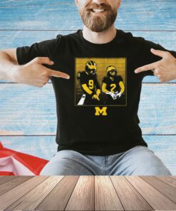 Michigan Wolverines J.j. Mccarthy & Blake Corum Rings T-shirt
