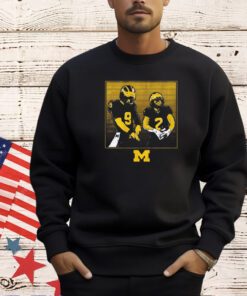 Michigan Wolverines J.j. Mccarthy & Blake Corum Rings T-shirt