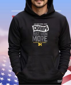 Michigan Wolverines Jordan Brand College Football Playoff 2024 Rose Bowl Champions Locker Room Shirt