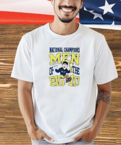 Michigan Wolverines National Champions Men Of The Big 10 cartoon T-shirt