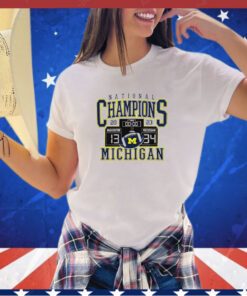 Michigan Wolverines Win Washington Huskies College Football Playoff 2023 National Champions Scoreboard 34-13 shirt
