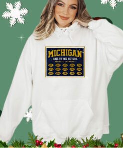 Michigan Wolverines national champs banner shirt