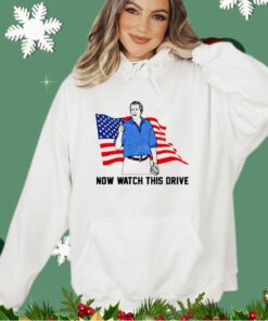 Official George W. Bush now watch this drive USA flag shirt