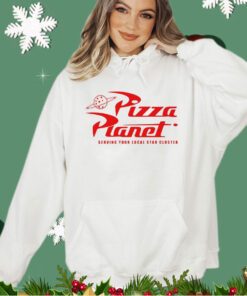 Pizza planet serving your local star cluster shirt