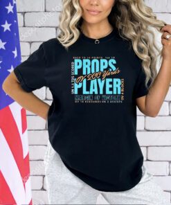 Props player margin of victory or 200 yards T-shirt