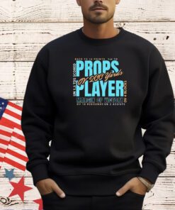 Props player margin of victory or 200 yards T-shirt