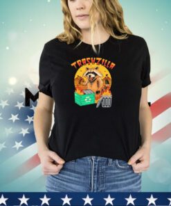 Raccoon with a dumpter fire trashzilla vintage shirt