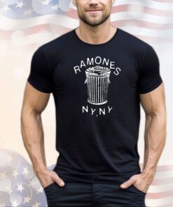 Ramones NY NY garbage can shirt