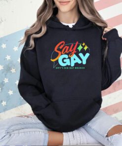 Say gay effys big gay brunch T-shirt