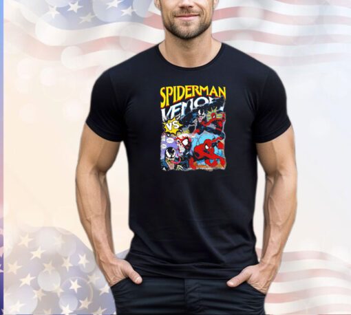 Spiderman VS Venom comic shirt