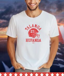 Talanoa Hufanga San Francisco Helmet Font shirt