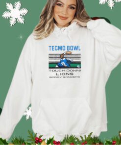 Tecmo Bowl Touchdown Detroit Lions Barry Sanders shirt