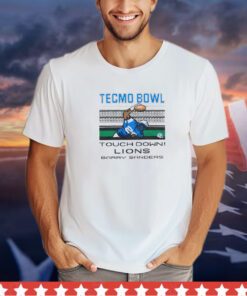 Tecmo Bowl Touchdown Detroit Lions Barry Sanders shirt