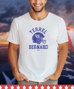 Terrel Bernard Buffalo Helmet Font shirt