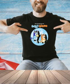 The Adventure of Bluey and Bingo cartoon T-shirt