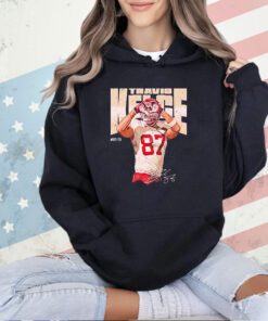 Travis Kelce Kansas City Heart Signature T-Shirt