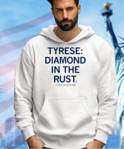 Tyrese Haliburton diamond in the rust T-shirt
