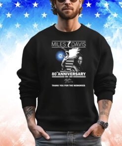 80th Anniversary 1944 – 2024 Miles Davis Thank You For The Memories Shirt
