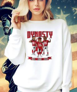 Kansas City Chiefs 2023 world champs dynasty caricatures shirt