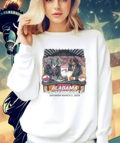 Alabama Crimson Tide vs tennessee volunteers vols mascot art 2024 shirt