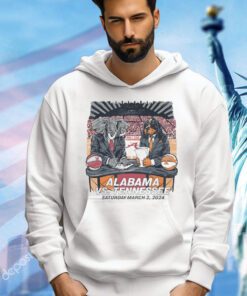 Alabama Crimson Tide vs tennessee volunteers vols mascot art 2024 shirt