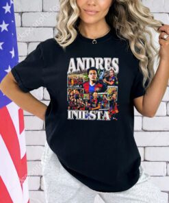 Andres Iniesta FC Barcelona graphic poster shirt