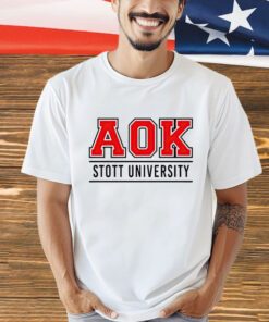 Aok Stott University shirt