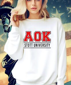 Aok Stott University shirt