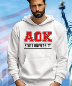 Aok Stott University shirt