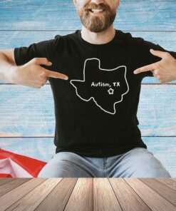 Autism Texas map shirt