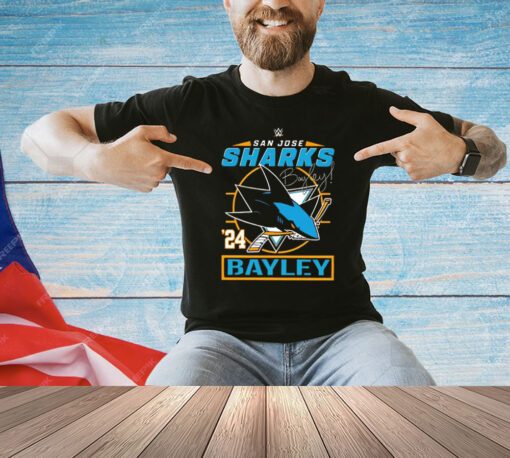 Bayley X San Jose Sharks hockey shirt