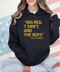 Big red t Swift and the boys Due Tranquill shirt