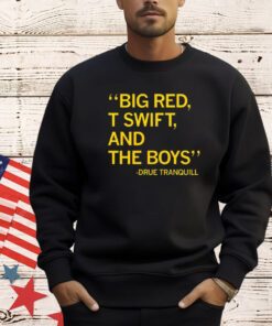 Big red t Swift and the boys Due Tranquill shirt